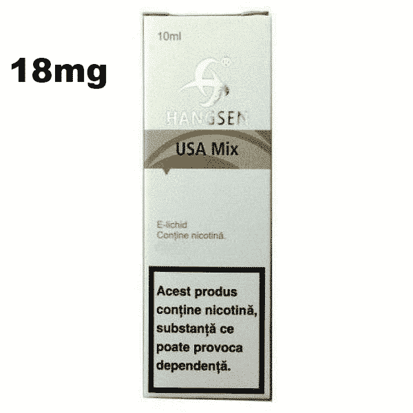 Lichid tigara electronica cu nicotina Hangsen USA MIX 18mg 10ml