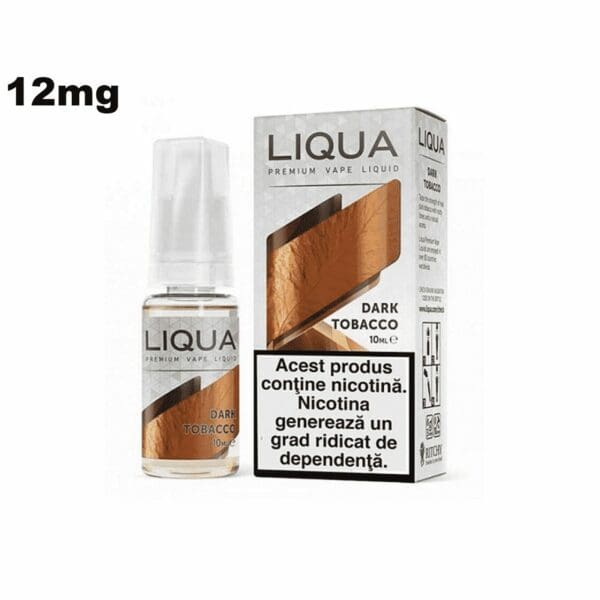 Lichid tigara electronica cu nicotina LIQUA DARK TOBACCO 12mg 10ml