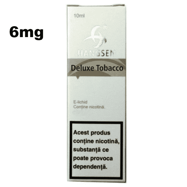Lichid tigara electronica cu nicotina Hangsen DELUXE TOBACCO 6mg 10ml
