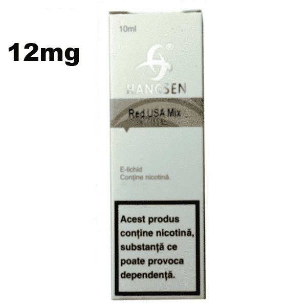 Lichid tigara electronica cu nicotina Hangsen RED USA MIX 12mg 10ml
