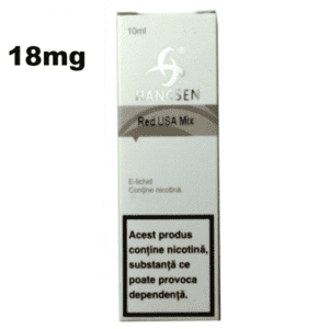 Lichid tigara electronica cu nicotina Hangsen RED USA MIX 18mg 10ml