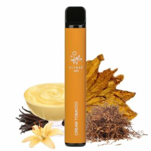 Elf Bar 600 cu nicotina 2% – Cream Tobacco
