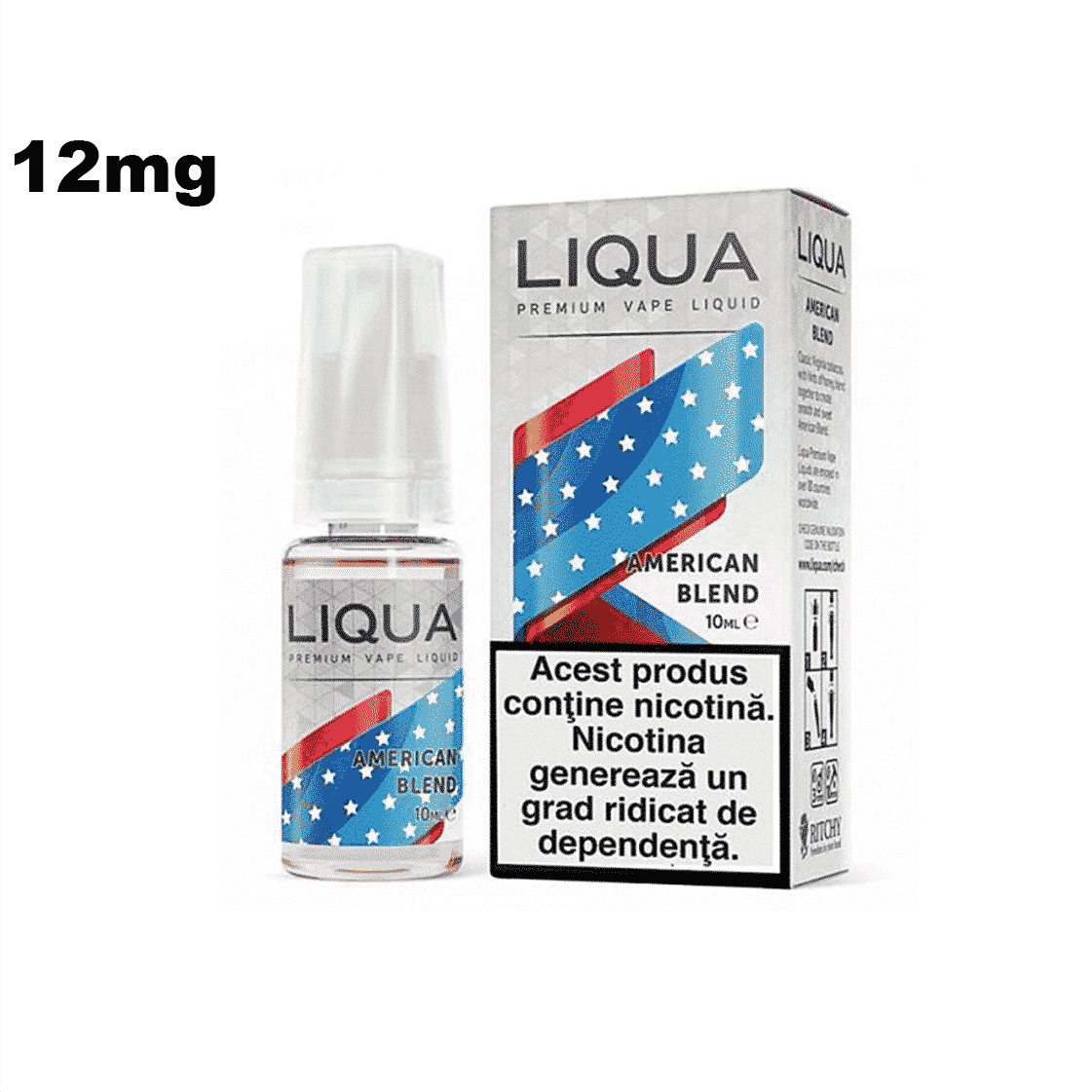 Lichid cu nicotina LIQUA American Blend 12mg 10ml
