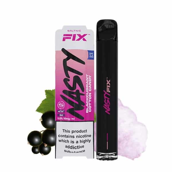 Nasty Fix Air 675 cu nicotina 2% - Blackcurrant Cotton Candy