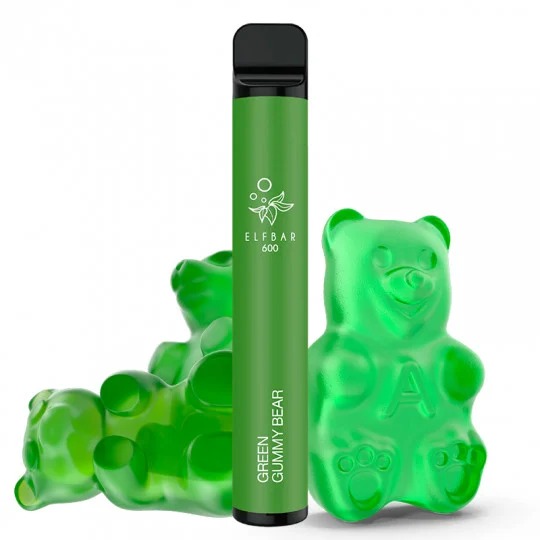 Elf Bar 600 cu nicotina 2% – Green Gummy Bear