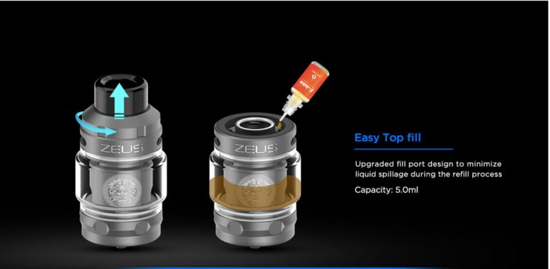 Atomizor Geekvape Zeus Sub-Ohm 3.5ml Negru