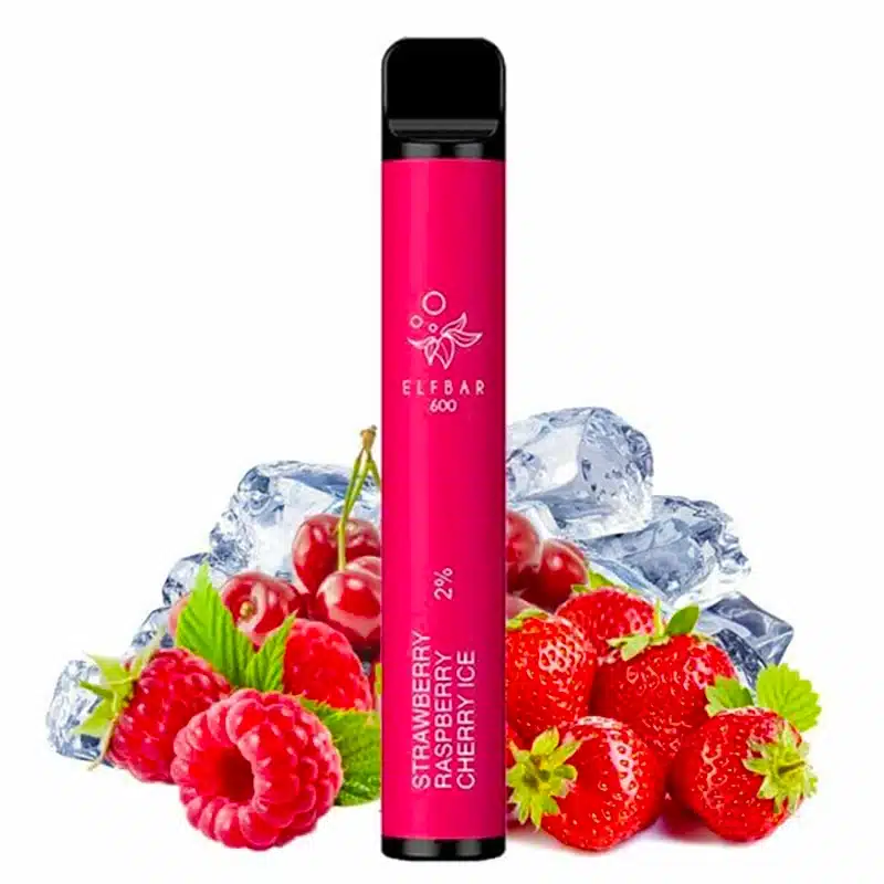 Elf Bar 600 2% - Strawberry Raspberry Cherry Ice