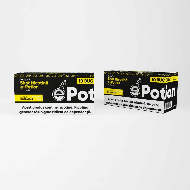 Pachet 10 x Shot Nicotina e-potion 70VG 30PG 20mg 10ml