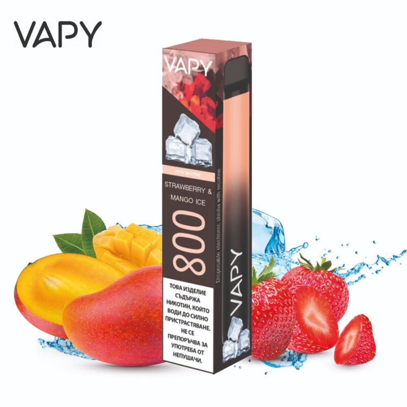 VAPY 800 cu nicotina - Strawberry & mango Ice