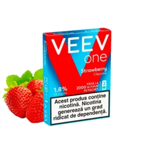 VEEV One Strawberry- Pachet 2 CartuÈe