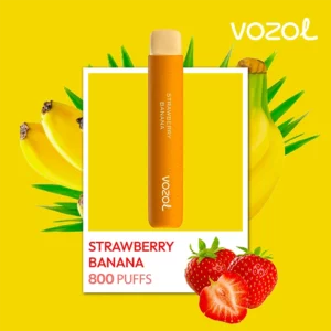 Vozol Star 800 - Strawberry Banana 2%