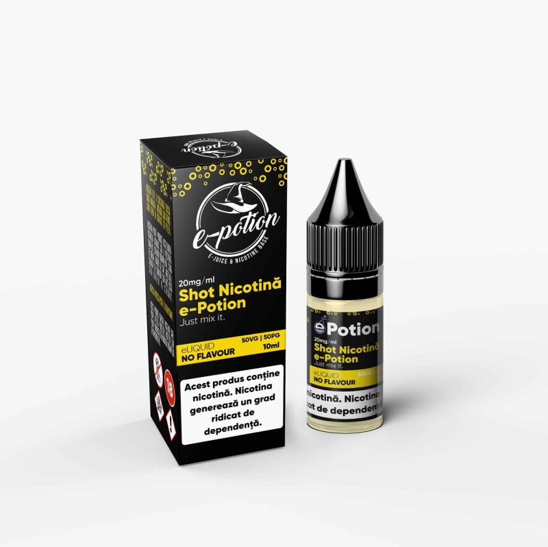 Shot Nicotina Lichida e-potion 20mg 50VG 50PG 10ml