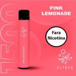 Elf Bar 1500 fara nicotina 0% - Pink Lemonade