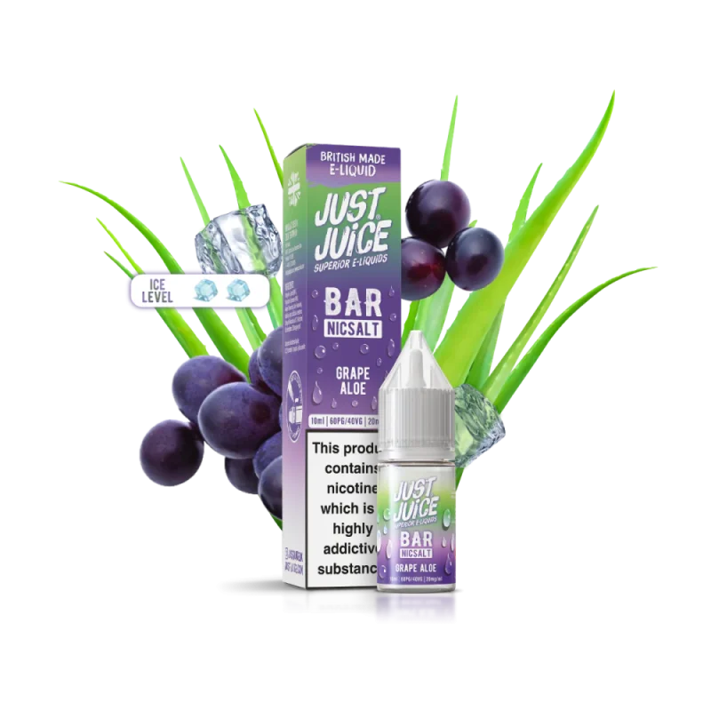 Lichid Just Juice Bar Salts Grape Aloe 10ml