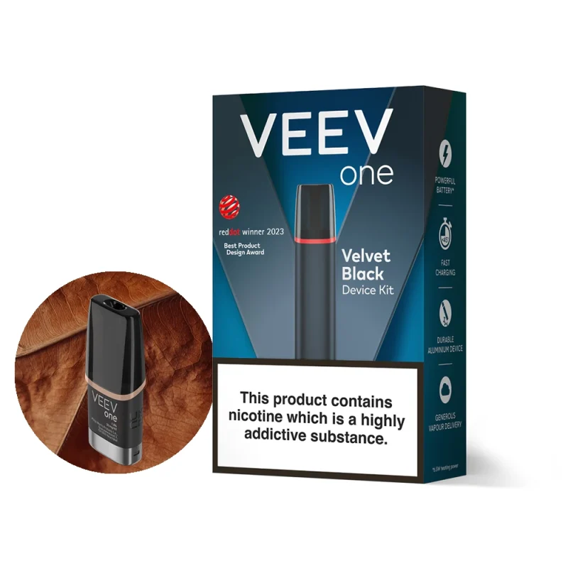 Kit VEEV One Velvet Black classic tobacco