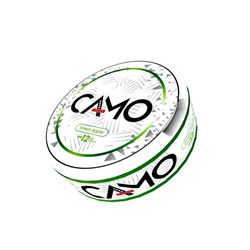 Pouch cu Nicotina CAMO 12mg - Green Apple Pouch cu Nicotina CAMO 12mg - Green Apple