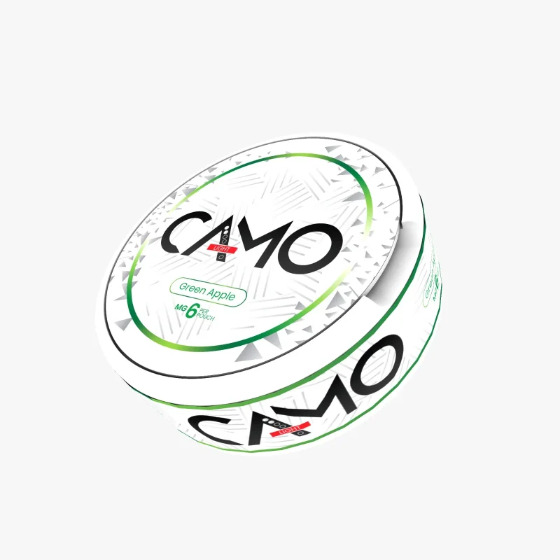 Pouch cu Nicotina CAMO 6mg - Green Apple Pouch cu Nicotina CAMO 6mg - Green Apple