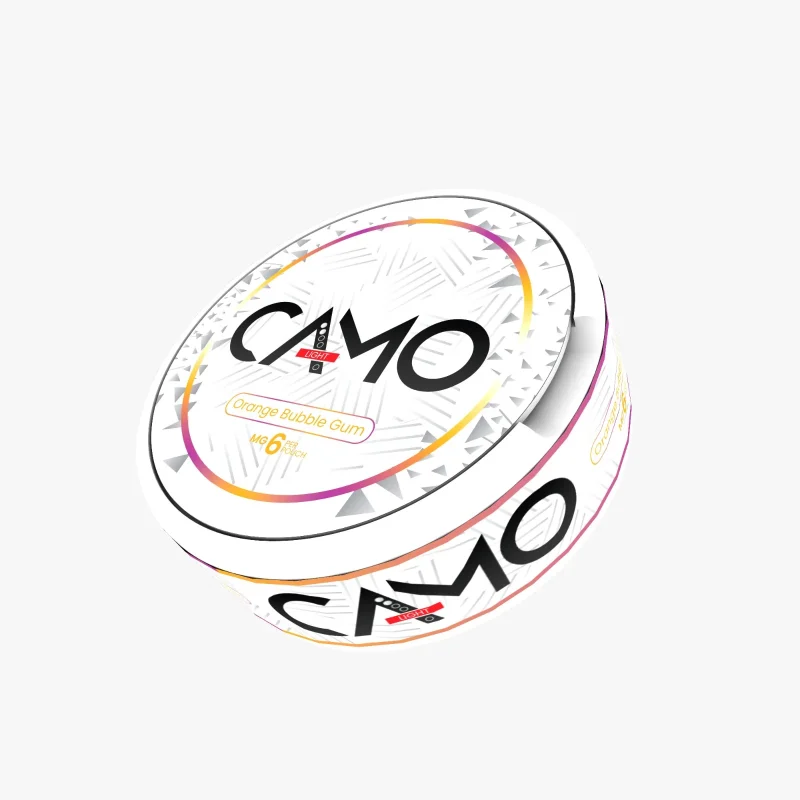 Pouch cu Nicotina CAMO 6mg - Orange Bubblegum Pouch cu Nicotina CAMO 6mg - Orange Bubblegum