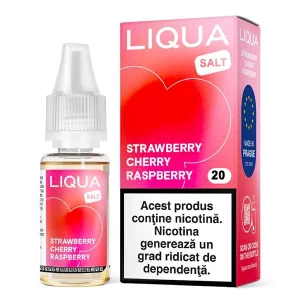 Lichid Liqua Salt Strawberry Cherry Raspberry 20mg 10ml