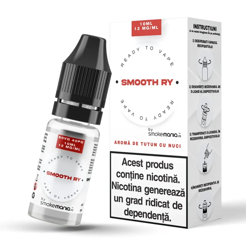 Lichid Smokemania Smooth RY 12mg 10ml