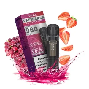 Cartus Vapebar PRO 980 pufuri 20mg - Strawberry Grape