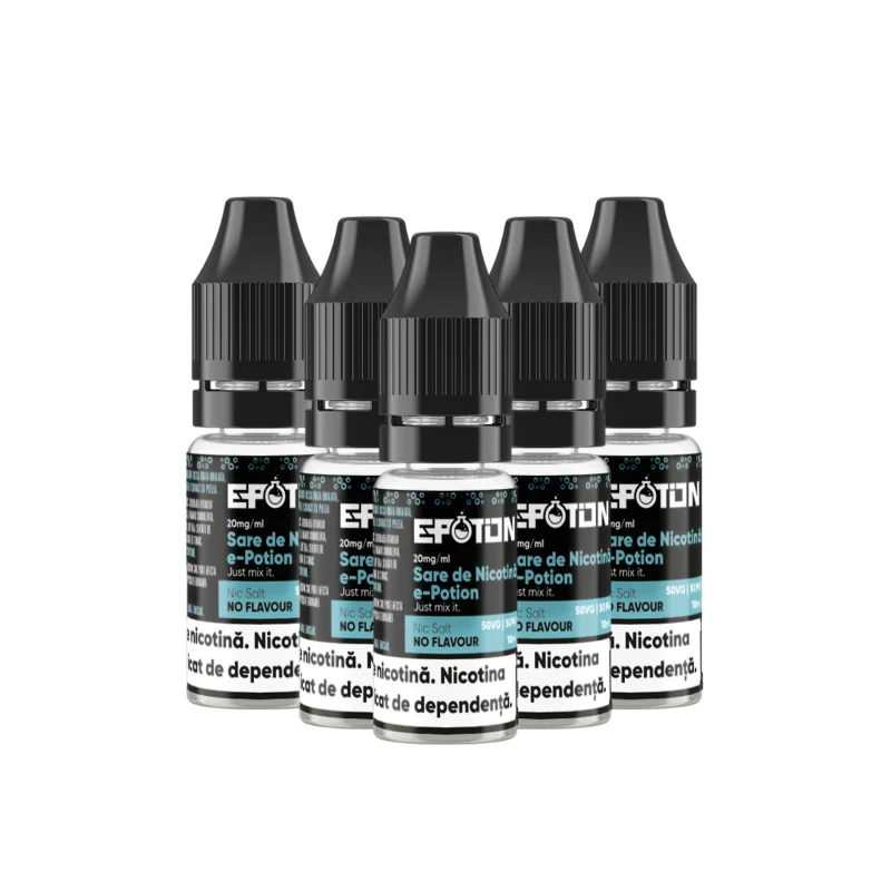 Pachet 5 x Shot Sare de Nicotina e-potion 20mg 50VG 50PG 10ml Pachet 5 x Shot Sare de Nicotina e-potion 20mg 50VG 50PG 10ml