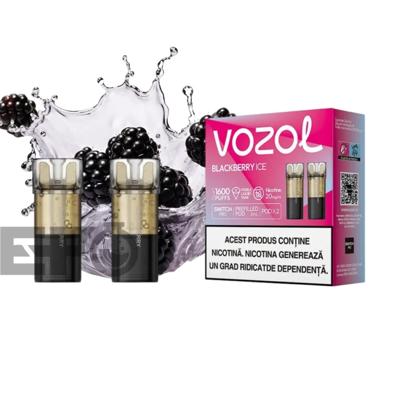 Set 2 cartuse Vozol Switch Pro 800 Blackberry Ice Set 2 cartuse Vozol Switch Pro 800 Blackberry Ice