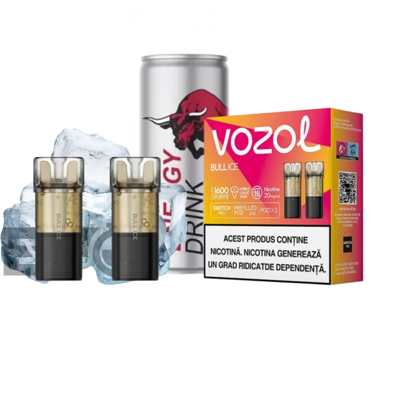 Set 2 cartuse Vozol Switch Pro 800 Bull Ice Set 2 cartuse Vozol Switch Pro 800 Bull Ice