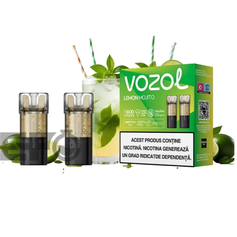 Set 2 cartuse Vozol Switch Pro 800 Lemon Mojito Set 2 cartuse Vozol Switch Pro 800 Lemon Mojito