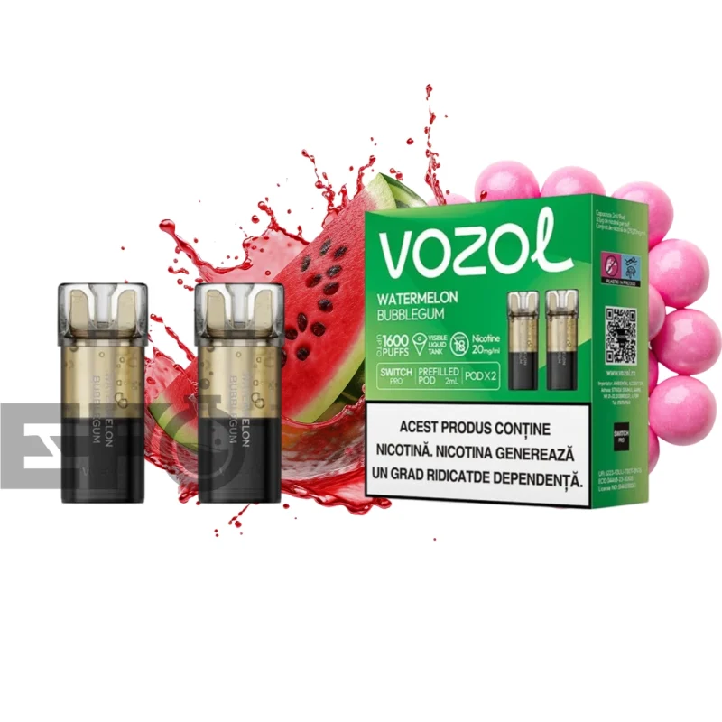 Set 2 cartuse Vozol Switch Pro 800 Watermelon Bubblegum Set 2 cartuse Vozol Switch Pro 800 Watermelon Bubblegum