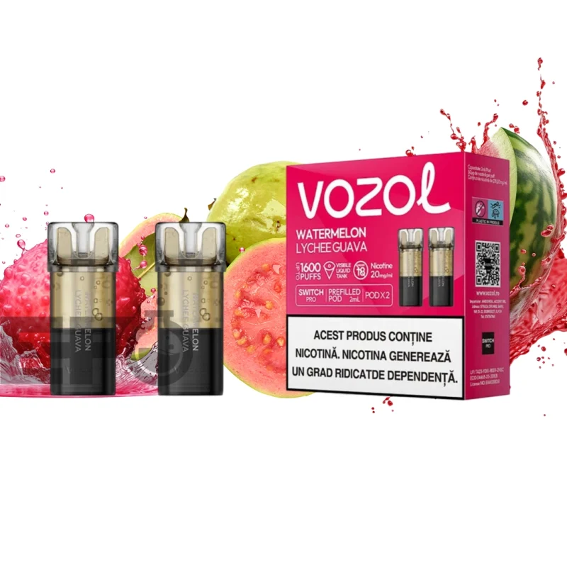Set 2 cartuse Vozol Switch Pro 800 Watermelon Lychee Guava