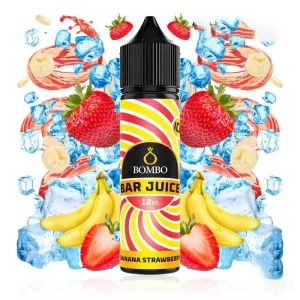 Longfill Bombo Bar Juice Banana Strawberry Ice 12ml