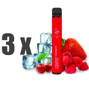 Pachet 3 x Elf Bar 600 Strawberry Raspberry Cherry Ice 2%