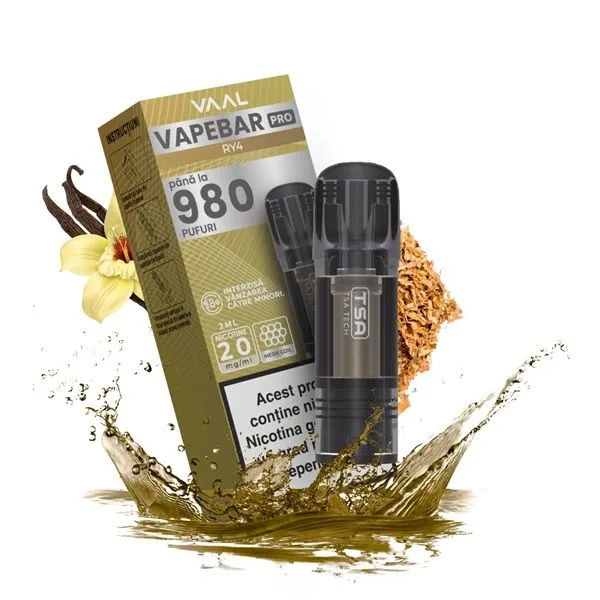 Cartus Vapebar PRO 980 pufuri 20mg - RY4 Cartus Vapebar PRO 980 pufuri 20mg - RY4