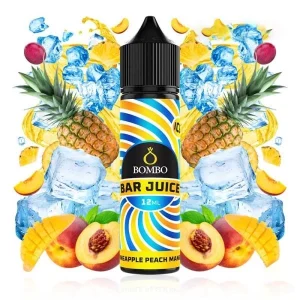Longfill Bombo Bar Juice Pineapple Peach Mango Ice 12ml