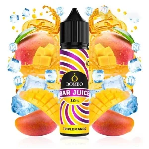 Longfill Bombo Bar Juice Triple Mango Ice 12ml