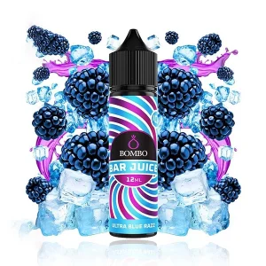 Longfill Bombo Bar Juice Ultra Blue Razz Ice 12ml