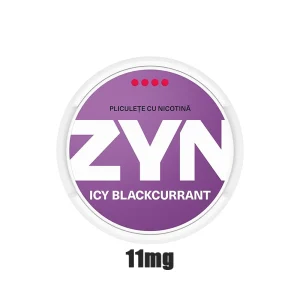 PLICULETE CU NICOTINA ZYN ICY BLACKCURRANT FORMAT SUBTIRE 11MG