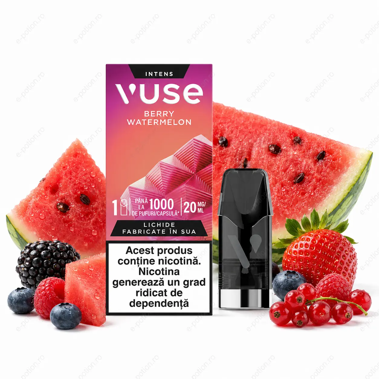 Capsulă VUSE Berry Watermelon, 2 ml, 20 mg/ml 20mg