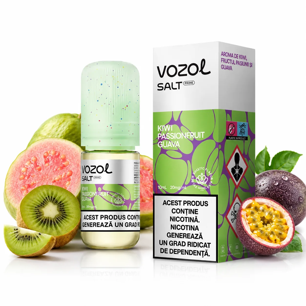 Lichid Vozol Salt Prime Kiwi Passionfruit Guava 20mg 10ml