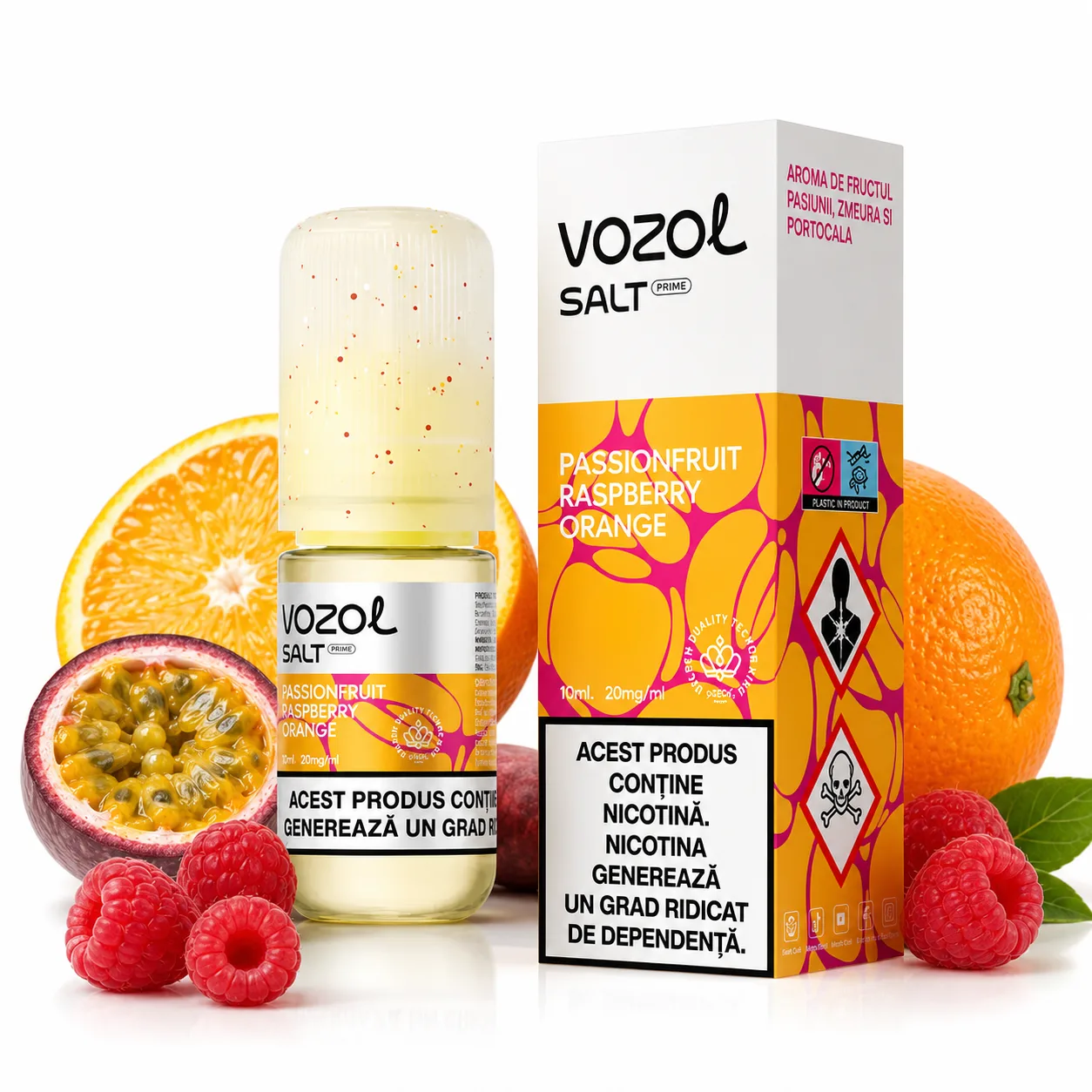 Lichid Vozol Salt Prime Passionfruit Raspberry Orange 20mg 10ml