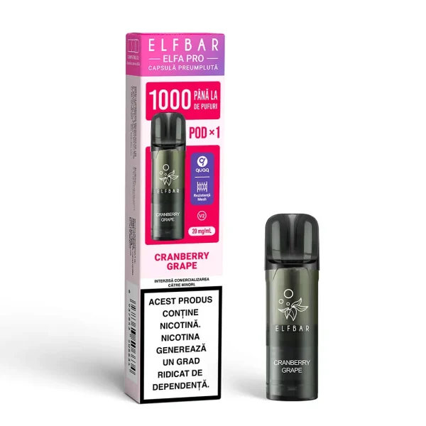 Cartuș ELFBAR ELFA PRO V2 - Cranberry Grape - imagine 2
