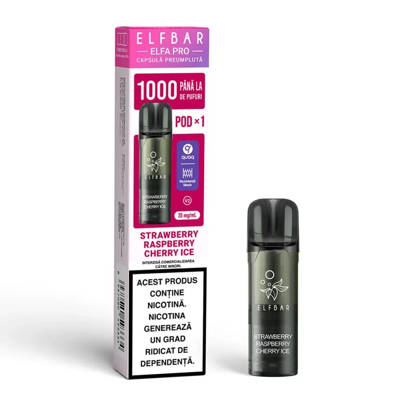 Cartuș ELFBAR ELFA PRO V2 - Strawberry Raspberry Cherry Ice