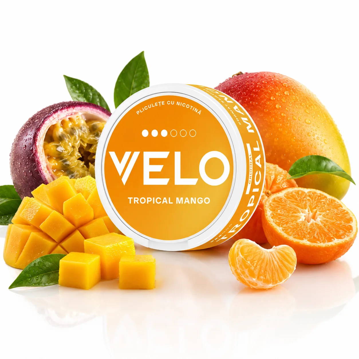 Pliculete cu Nicotina VELO Tropical Mango 8mg