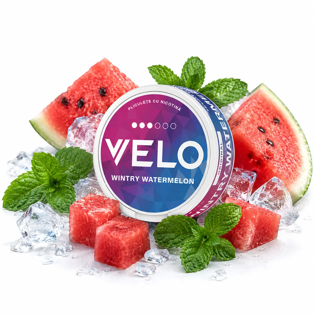 Pliculete cu Nicotina VELO Wintry Watermelon 8mg