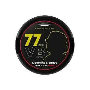 Pouch nicotina 77 VB Edition Mini 20mg - LIQUORICE CITRUS