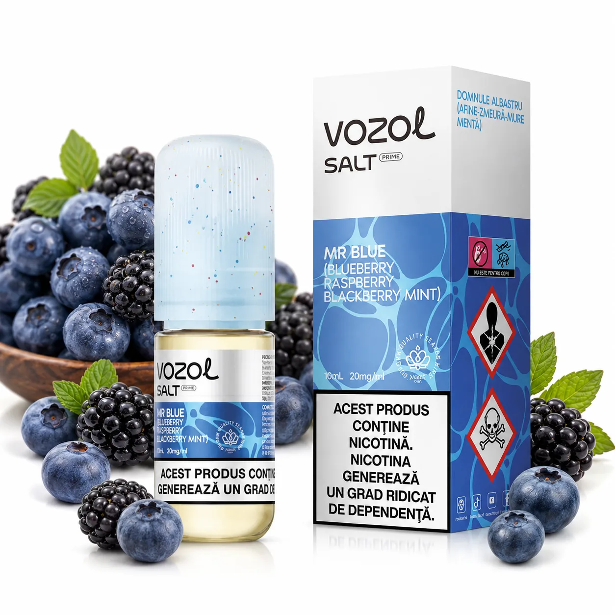 Lichid Vozol Salt Prime Mr. Blue 20mg 10ml