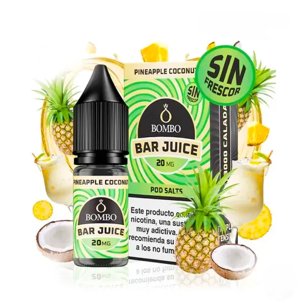 Lichid Bombo Bar Juice Pineapple Coconut Sin Frescor 20mg 10ml Lichid Bombo Bar Juice Pineapple Coconut Sin Frescor 20mg 10ml
