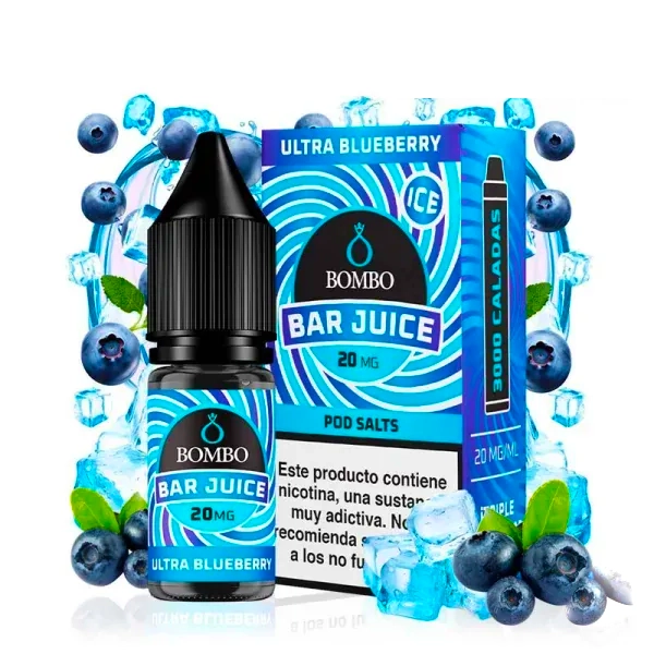 Lichid Bombo Bar Juice Ultra Blueberry Ice 20mg 10ml Lichid Bombo Bar Juice Ultra Blueberry Ice 20mg 10ml