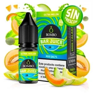 Lichid Bombo Bar Juice Ultra Melon Sin Frescor 20mg 10ml